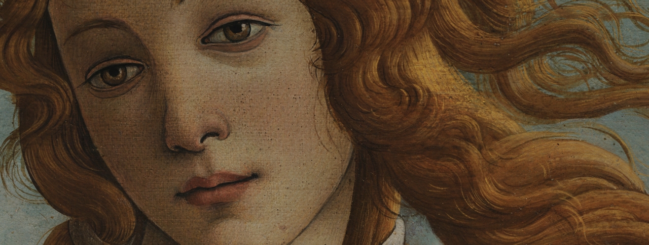 산드로 보티첼리 Sandro Botticelli(1445 ~ 1510년) 비너스의 탄생 La nascita di Venere(1486년경, 템페라, 172.5 × 278.5 cm,  피렌체 우피치 미술관).