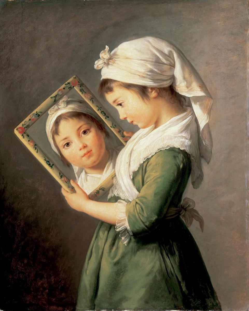 엘리자베스 루이 비제 르 브룅 Élisabeth Vigée Le Brun, 1755–184. Julie Lebrun, 1787, 패널에 오일. 73  ×  60,3 cm, 개인소장.