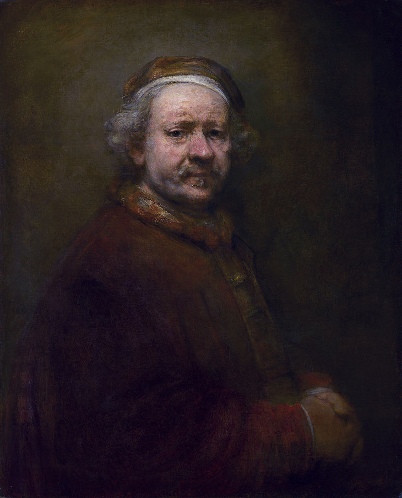렘브란트에서 성장과 성취는 어떤 문제였을까? 그가 죽기 얼마전 63세 때 자화상이다. Rembrandt  (1606–1669), 'Self-Portrait at the Age of 63', 1669, oil on canvas, 86 * 70.5 cm, National Gallery, London.