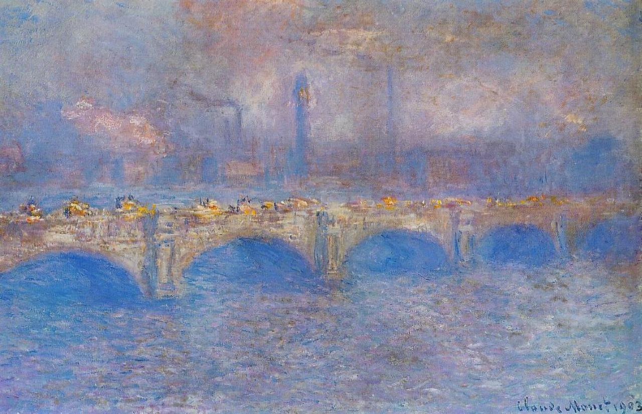 인상주의 화가들은 빛에 의한 변화를 포착함으로써 본다는 것을 새롭게 이해하기 시작했다. 특히 모네는 동일한 물체(런던의 워터루 다리)를 다양한 시점에서 그림으로써 전혀 다른 모습으로  인식될 수 있음을 보여주었다. Claude Monet, Waterloo Bridge, Sunlight Effect 1903, 65x101cm, oil on canvas,Art Institute of Chicago, USA.